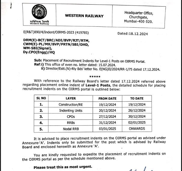 Railway Recruitment Board Group D Recruitment 2025 Notification out by Govt-Jobs for various vacancy. Visit VijayVacancy.com Daily Now